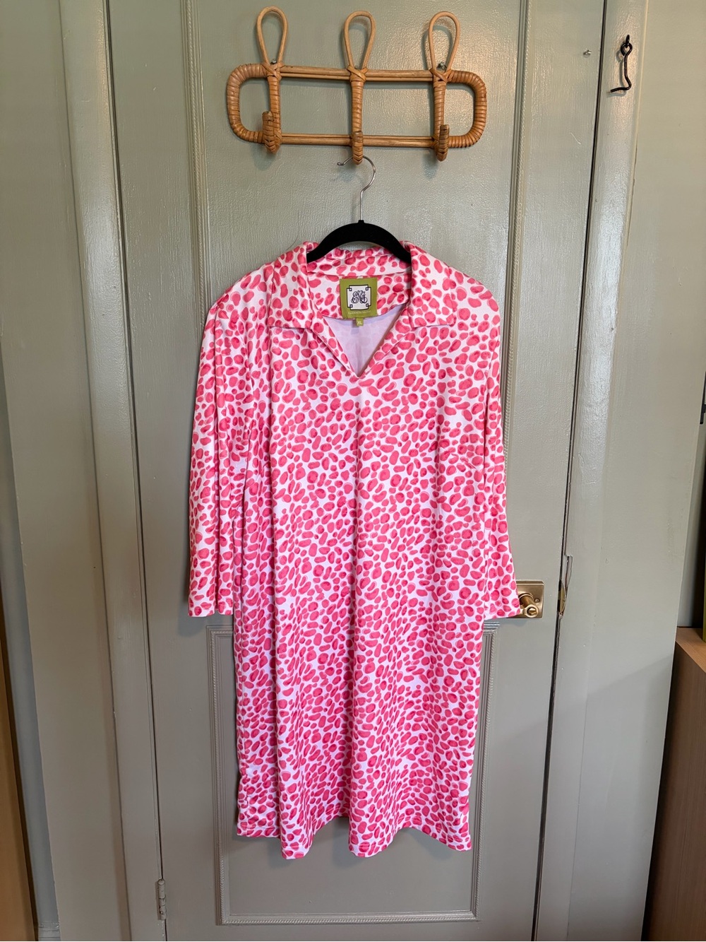 Elizabeth McKay Pink Leopard Print Kids Nightgown